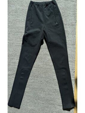WARDROBE.NYC Black Skinny Stretch Pants Elastic Waist Zip Pockets XS